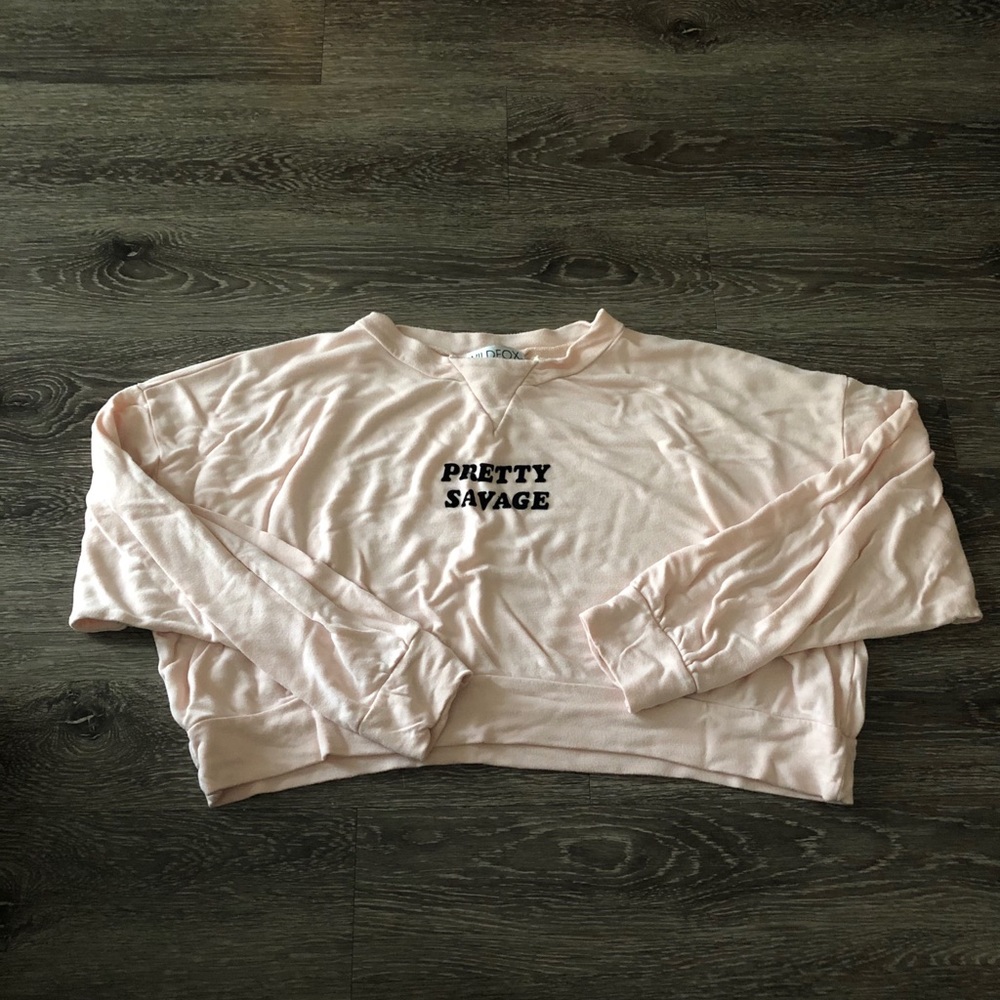 Wildfox crop hoodie